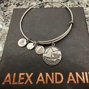 Alex and Ani + energy Washington DC charm bracelet